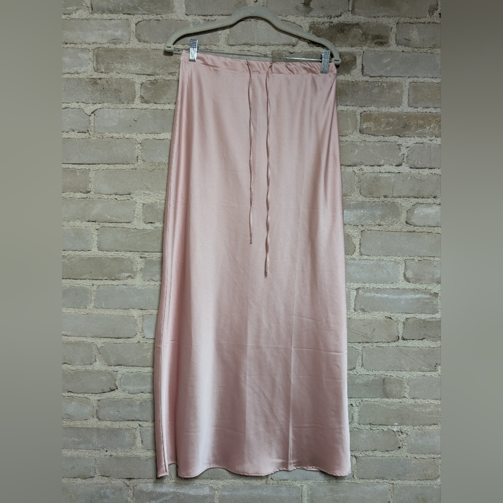 Chic Blush Maxi Skirt
